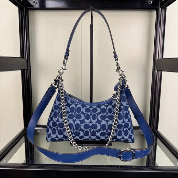 Coach Juliet Denim Print Shoulder/Crossbody Bag - Picture 1 of 9